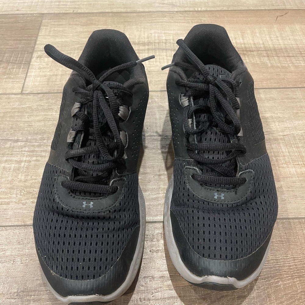 Under Armour Black and Gray Running Shoes